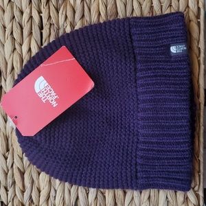The North Face purple women's beanie